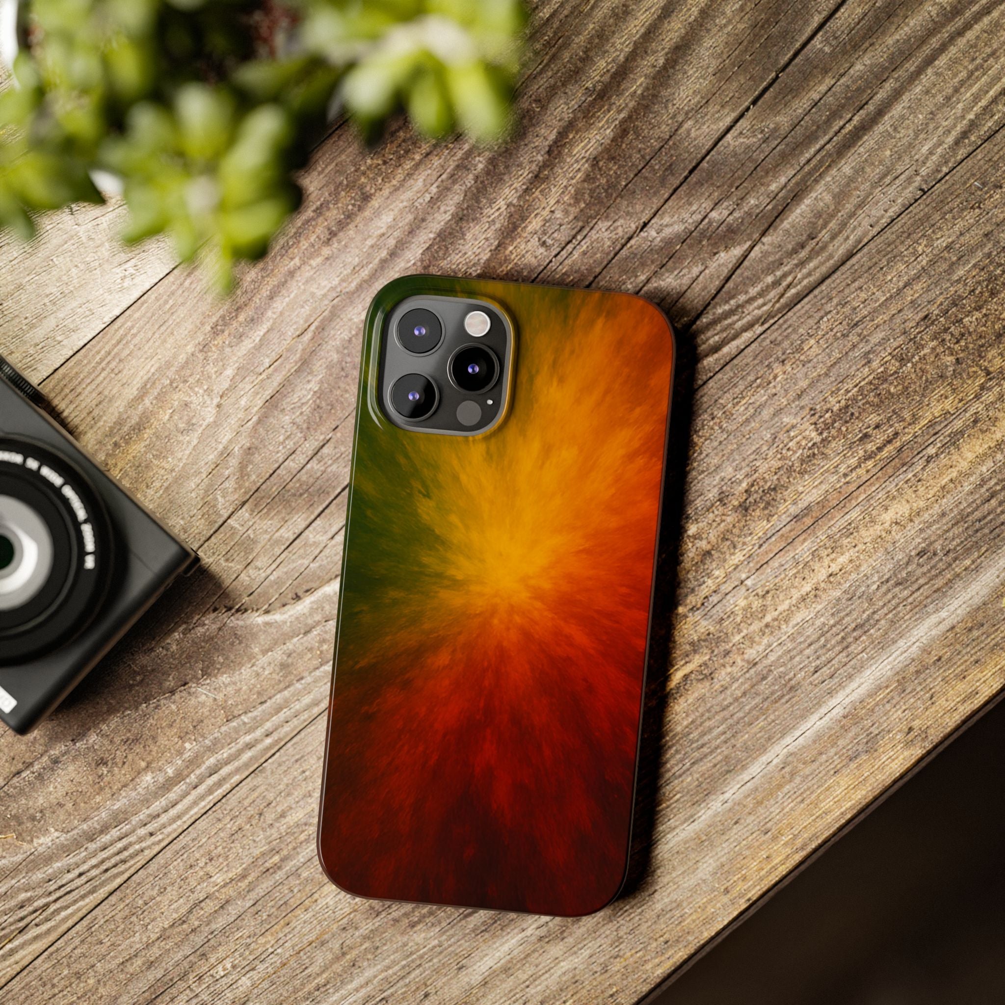 Autumn Burst Slim Phone Case — Fall Color Explosion Phone Cover