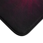 Dark Radiance Bath Mat — Deep Burgundy Glow Bathroom Rug