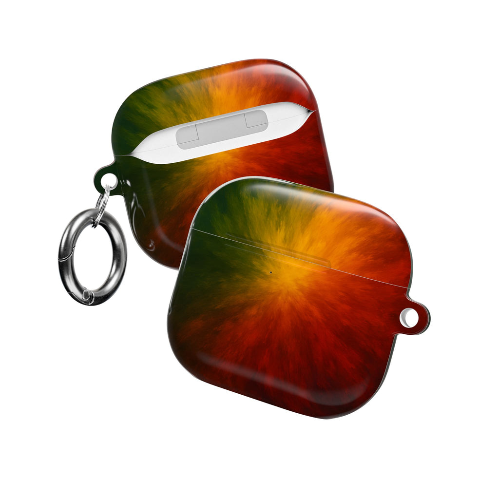 AirPod Case — Red Orange Green Nebula Protective Charging Case