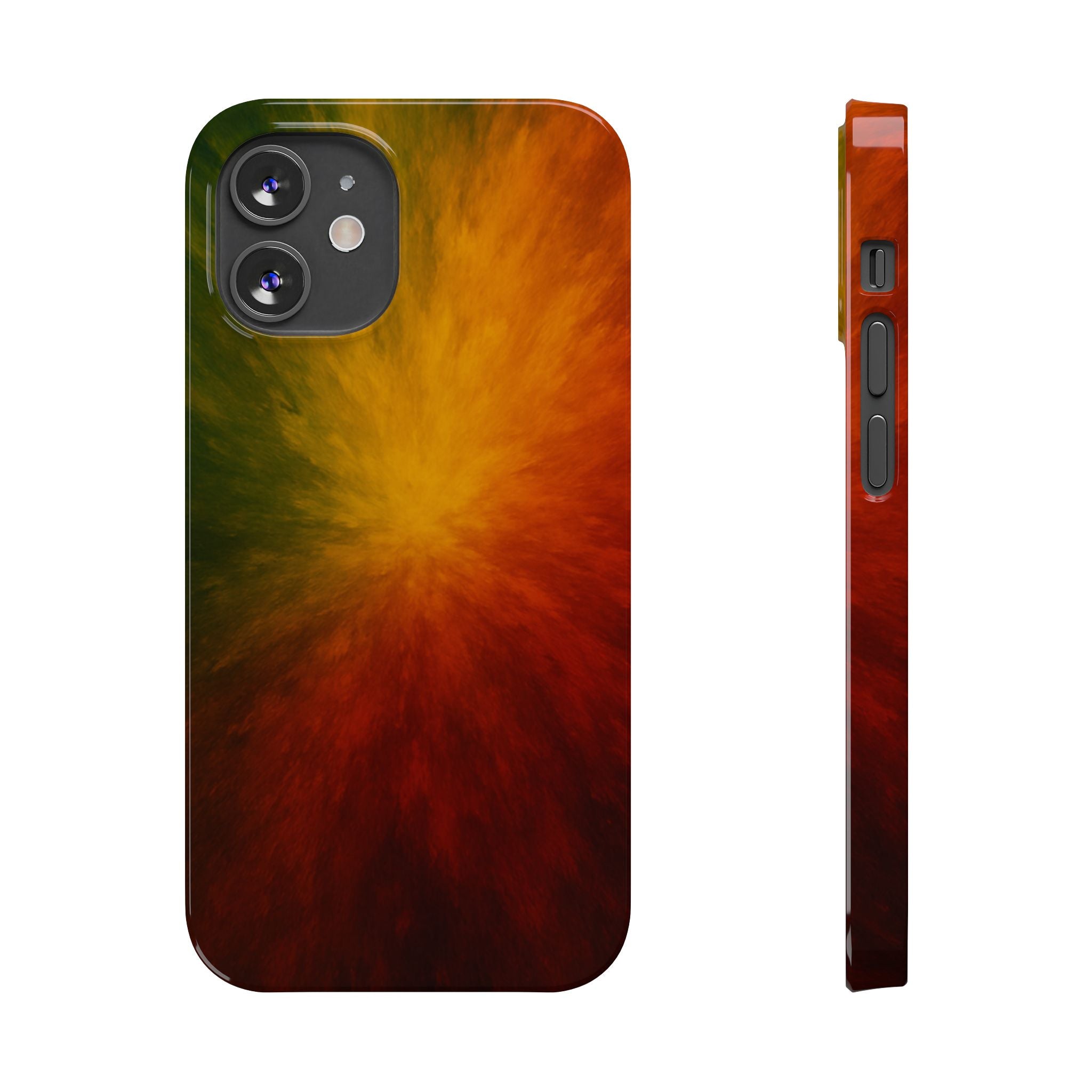 Autumn Burst Slim Phone Case — Fall Color Explosion Phone Cover