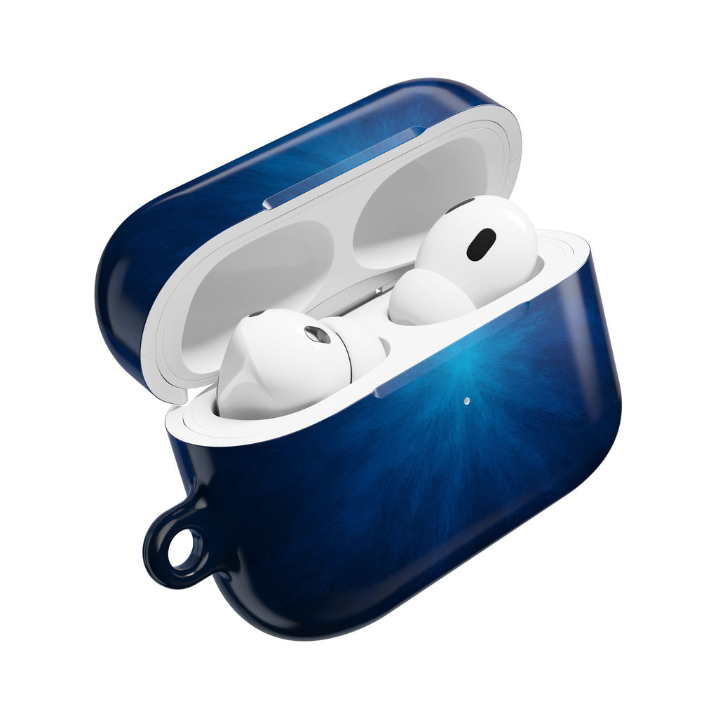 Nebula Blue AirPod Case — Galaxy Burst Protective Case