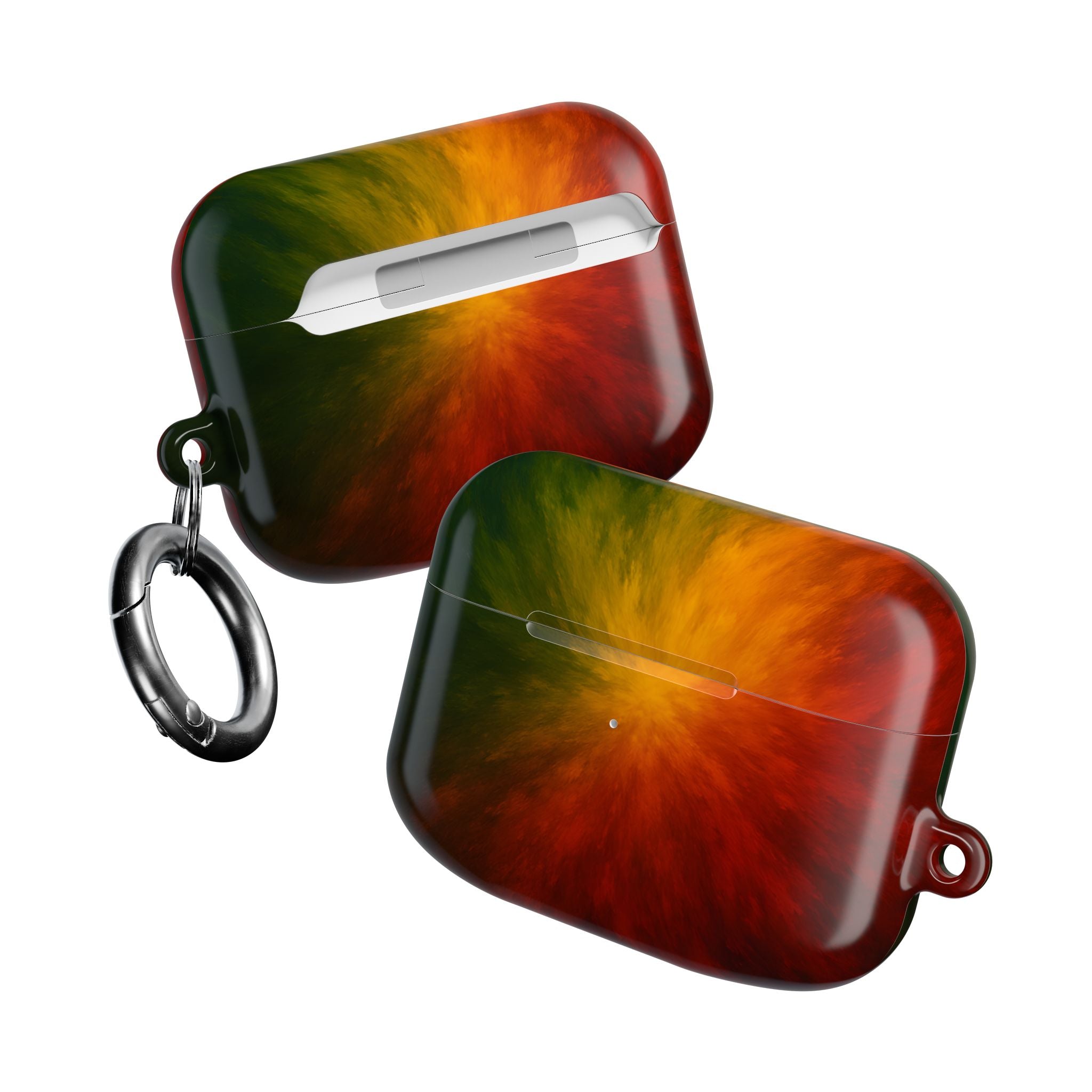 AirPod Case — Red Orange Green Nebula Protective Charging Case