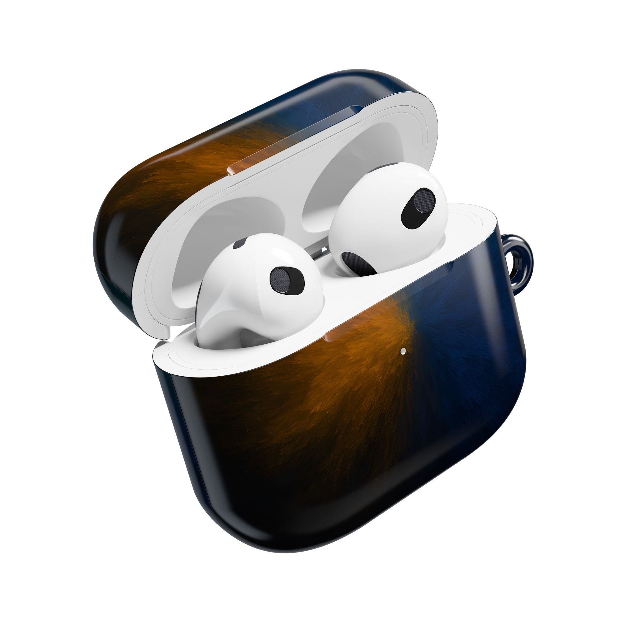 AirPod Case — Blue & Orange Nebula Protective Cover