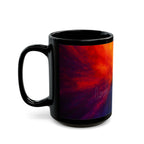 Galaxy Rainbow Black Mug – "You Are Enough" Inspirational Coffee Cup (11oz, 15oz)