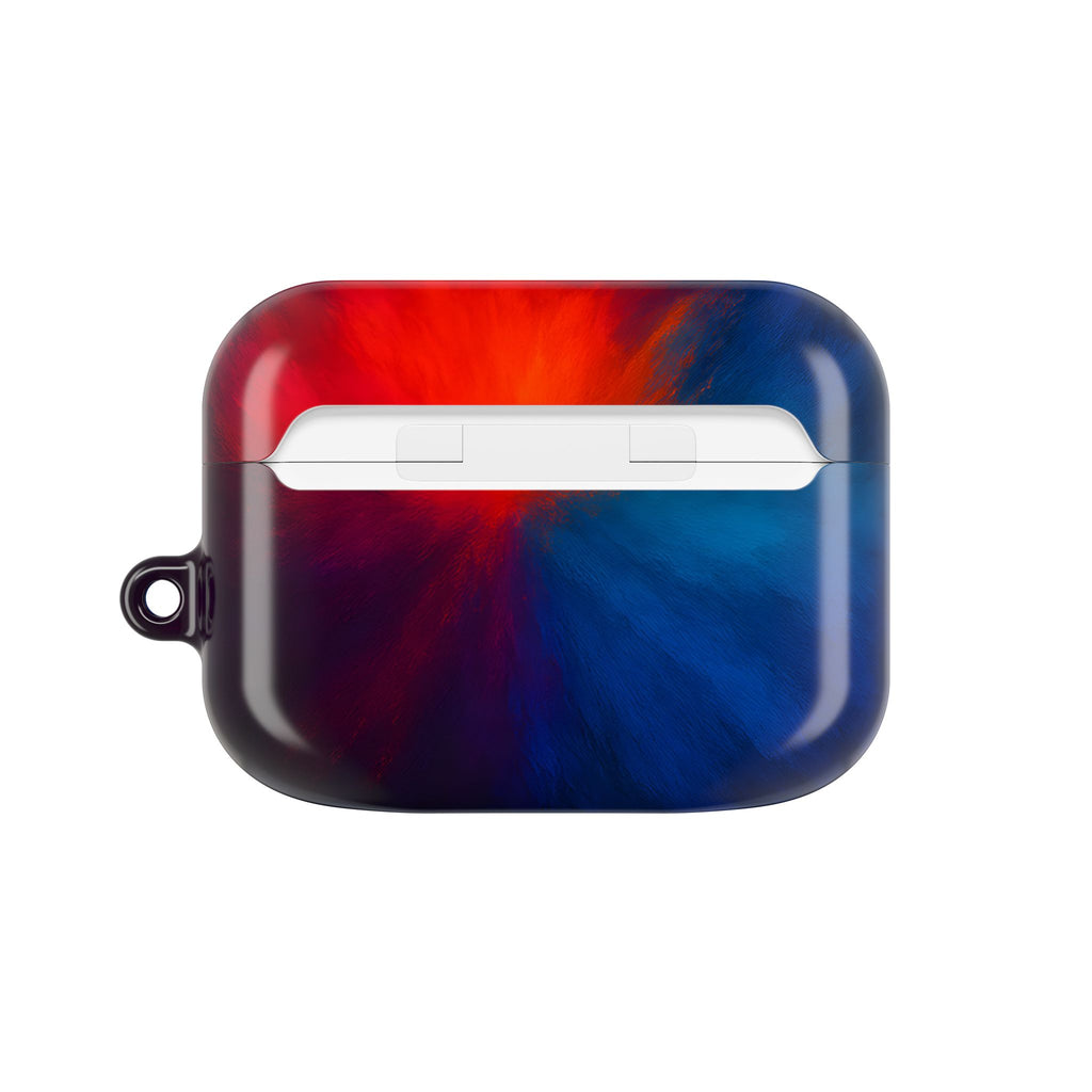 AirPod Case — Vivid Red & Blue Nebula Protective Cover