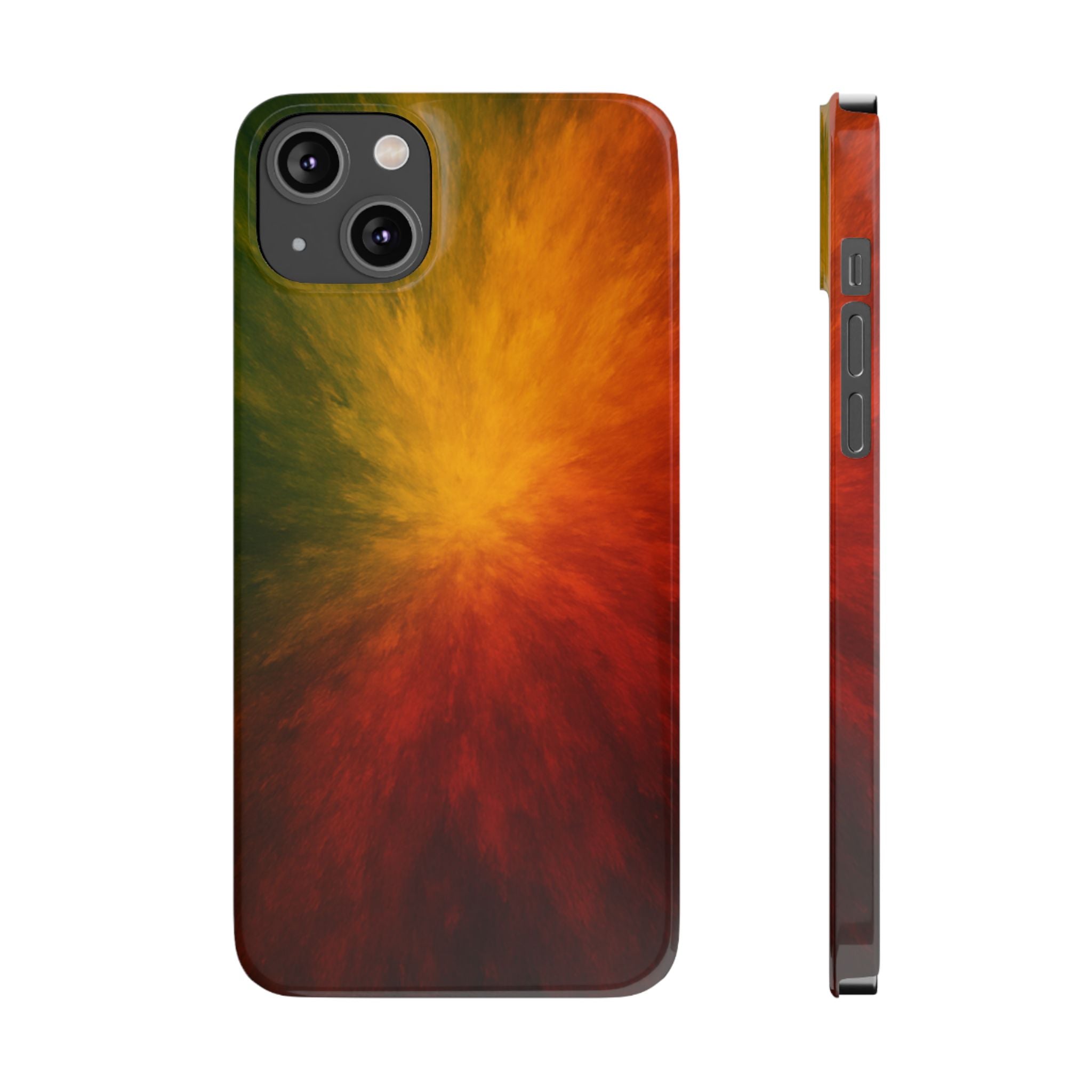 Autumn Burst Slim Phone Case — Fall Color Explosion Phone Cover