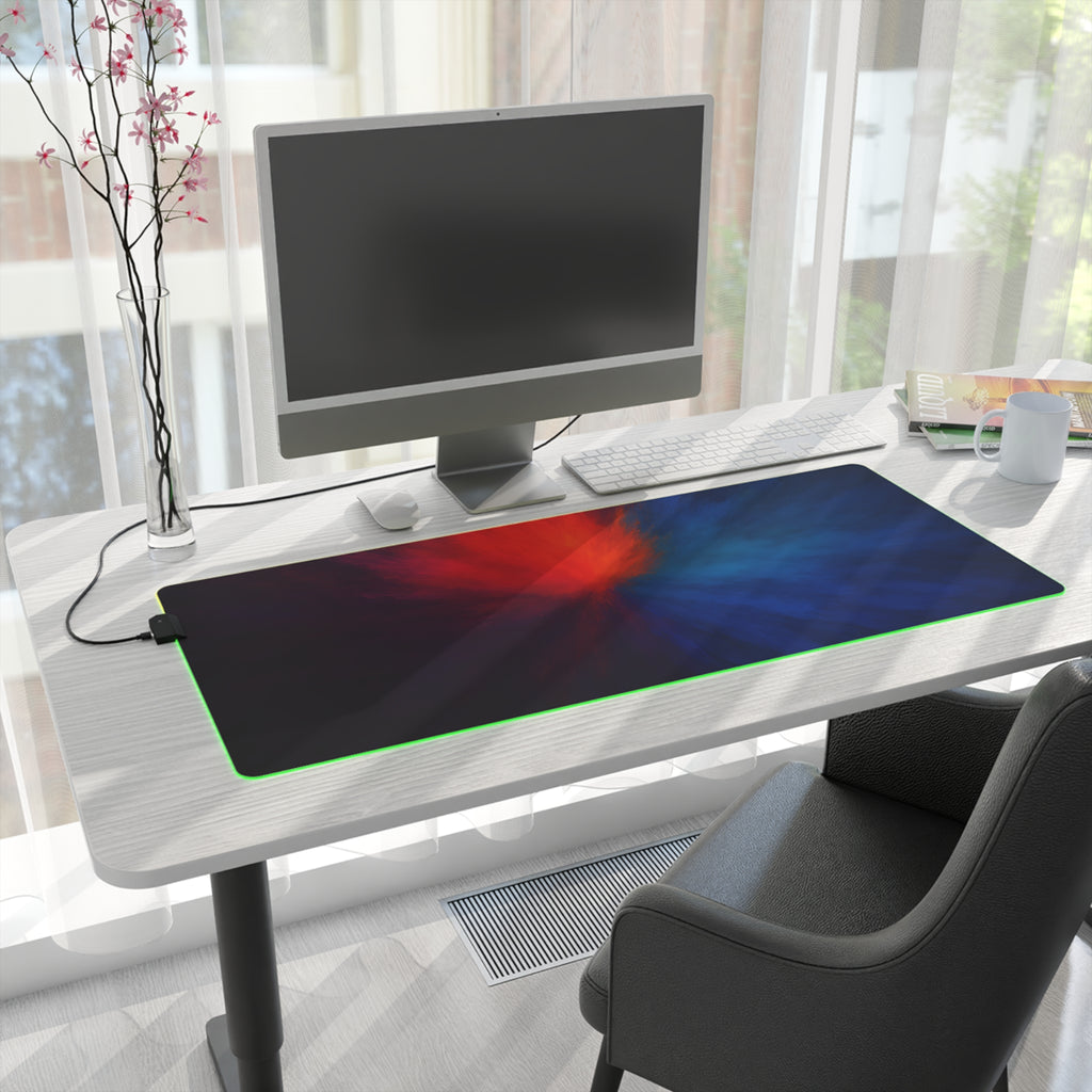 RGB Nebula LED Gaming Mouse Pad — Extended Desk Mat for PC Gamers