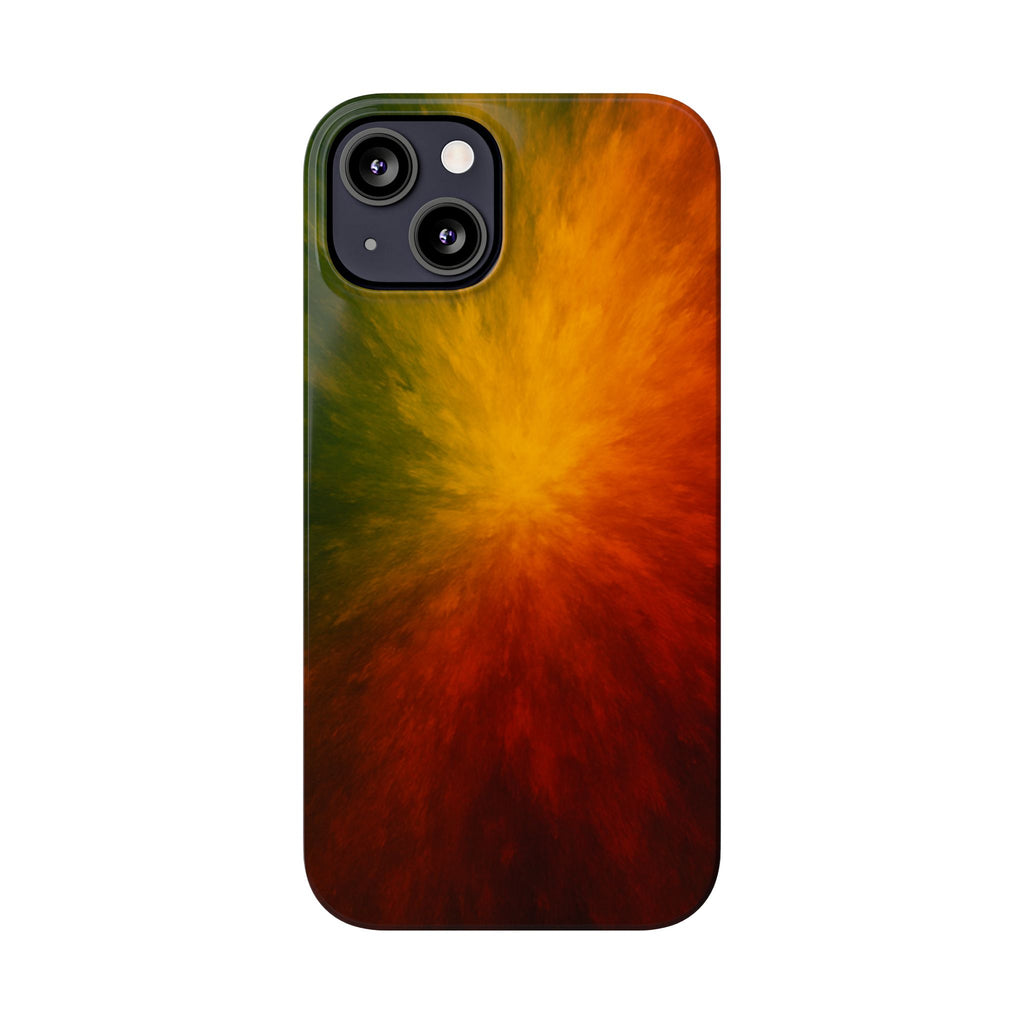 Autumn Burst Slim Phone Case — Fall Color Explosion Phone Cover