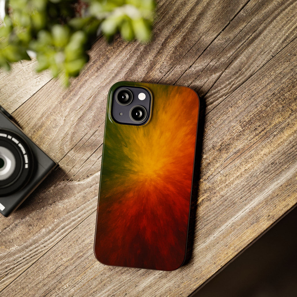 Autumn Burst Slim Phone Case — Fall Color Explosion Phone Cover