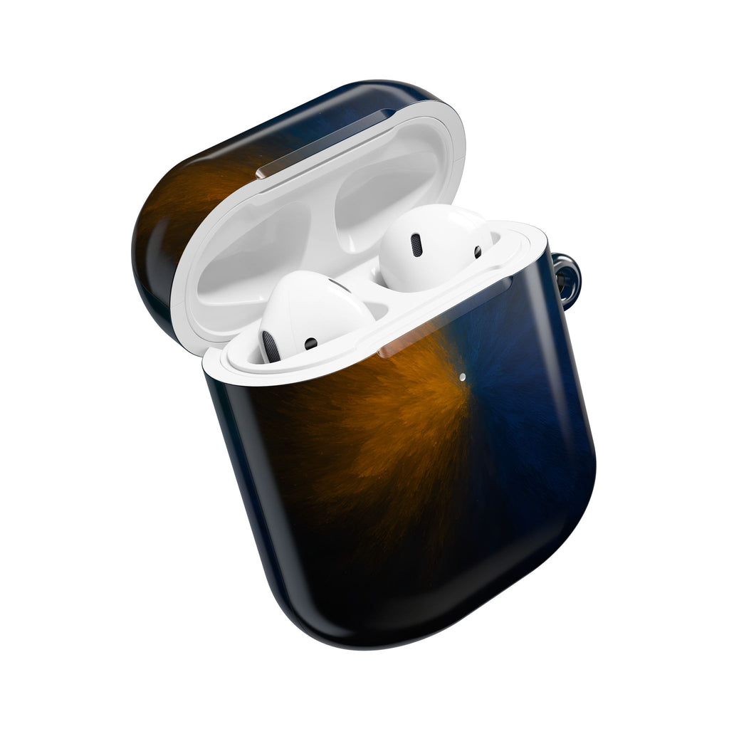 AirPod Case — Blue & Orange Nebula Protective Cover