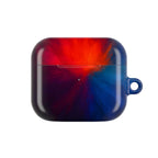AirPod Case — Vivid Red & Blue Nebula Protective Cover