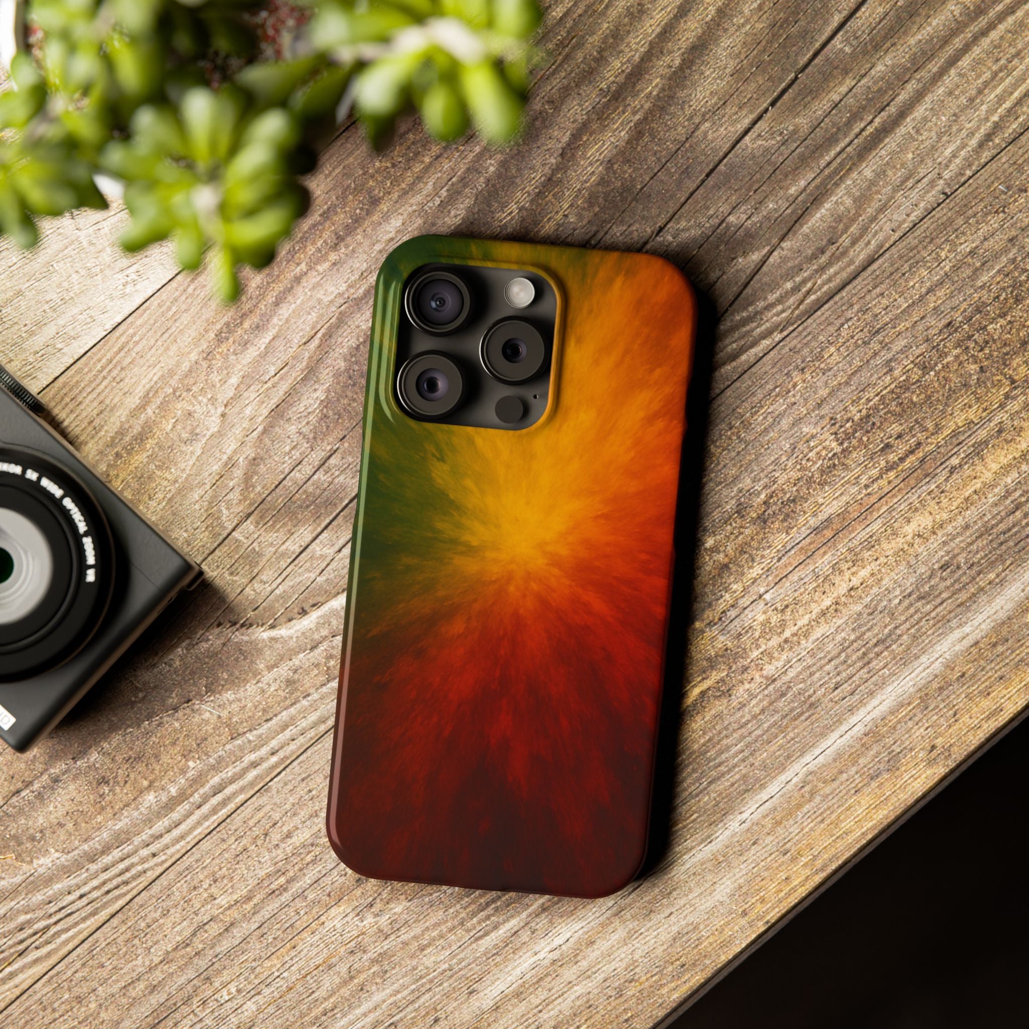Autumn Burst Slim Phone Case — Fall Color Explosion Phone Cover