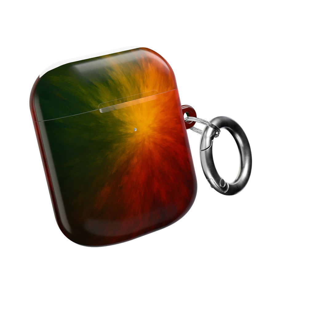 AirPod Case — Red Orange Green Nebula Protective Charging Case