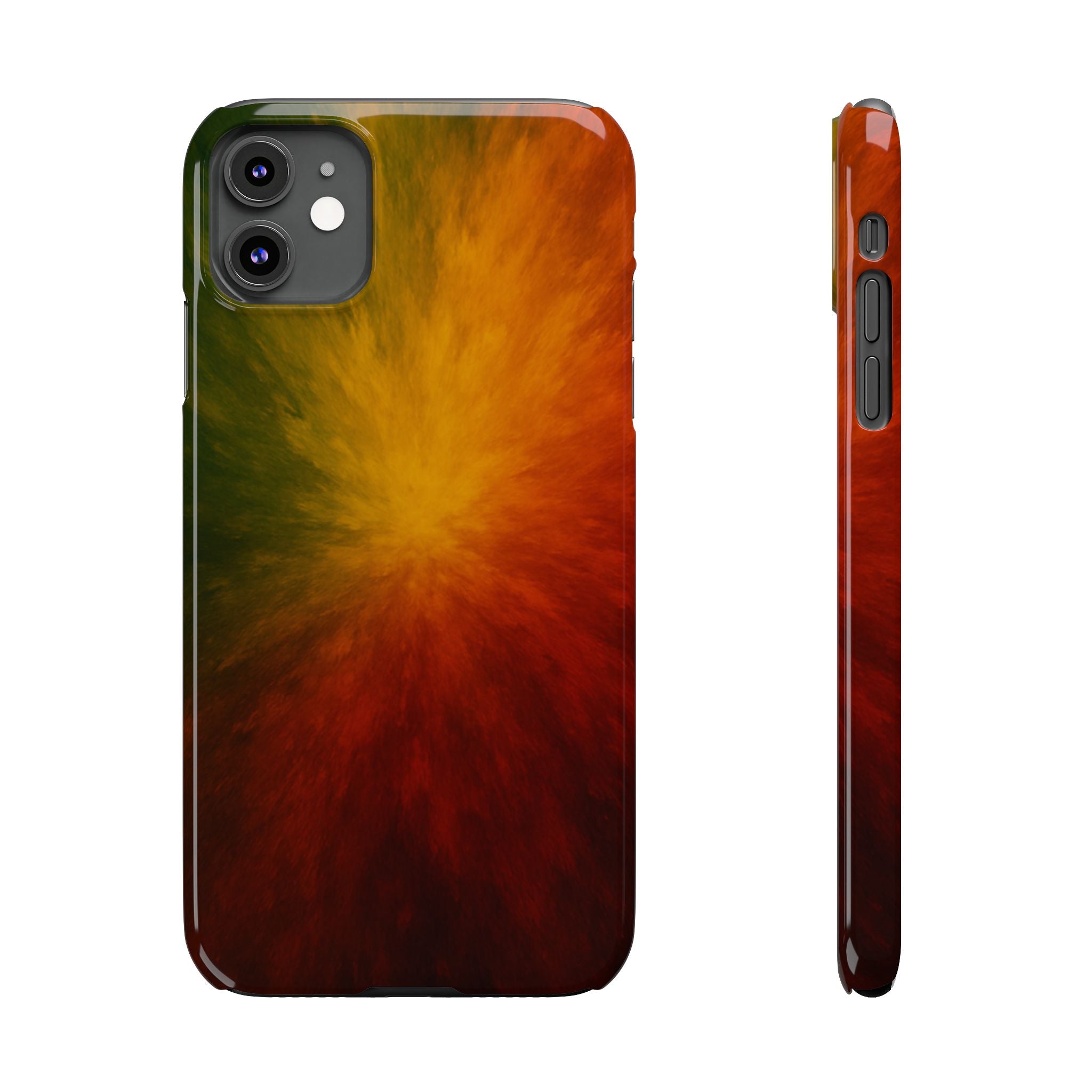 Autumn Burst Slim Phone Case — Fall Color Explosion Phone Cover
