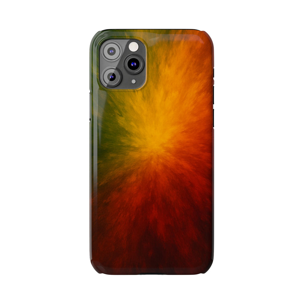 Autumn Burst Slim Phone Case — Fall Color Explosion Phone Cover