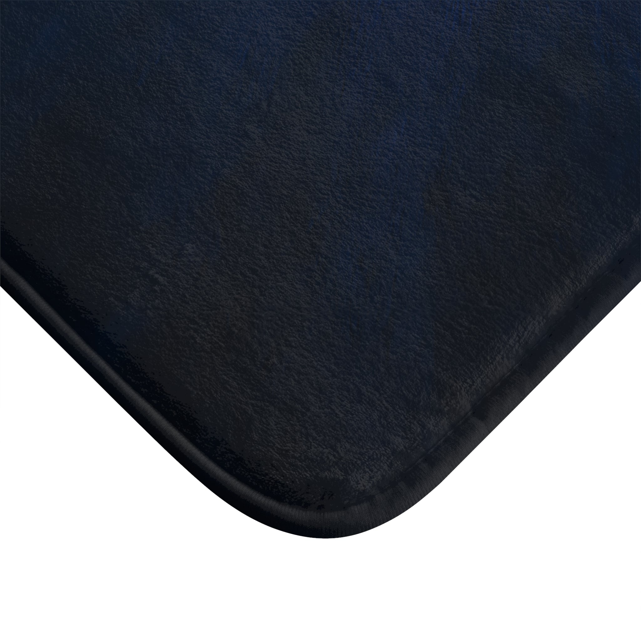 Nebula Glow Bath Mat — Deep Blue Starburst Bathroom Rug