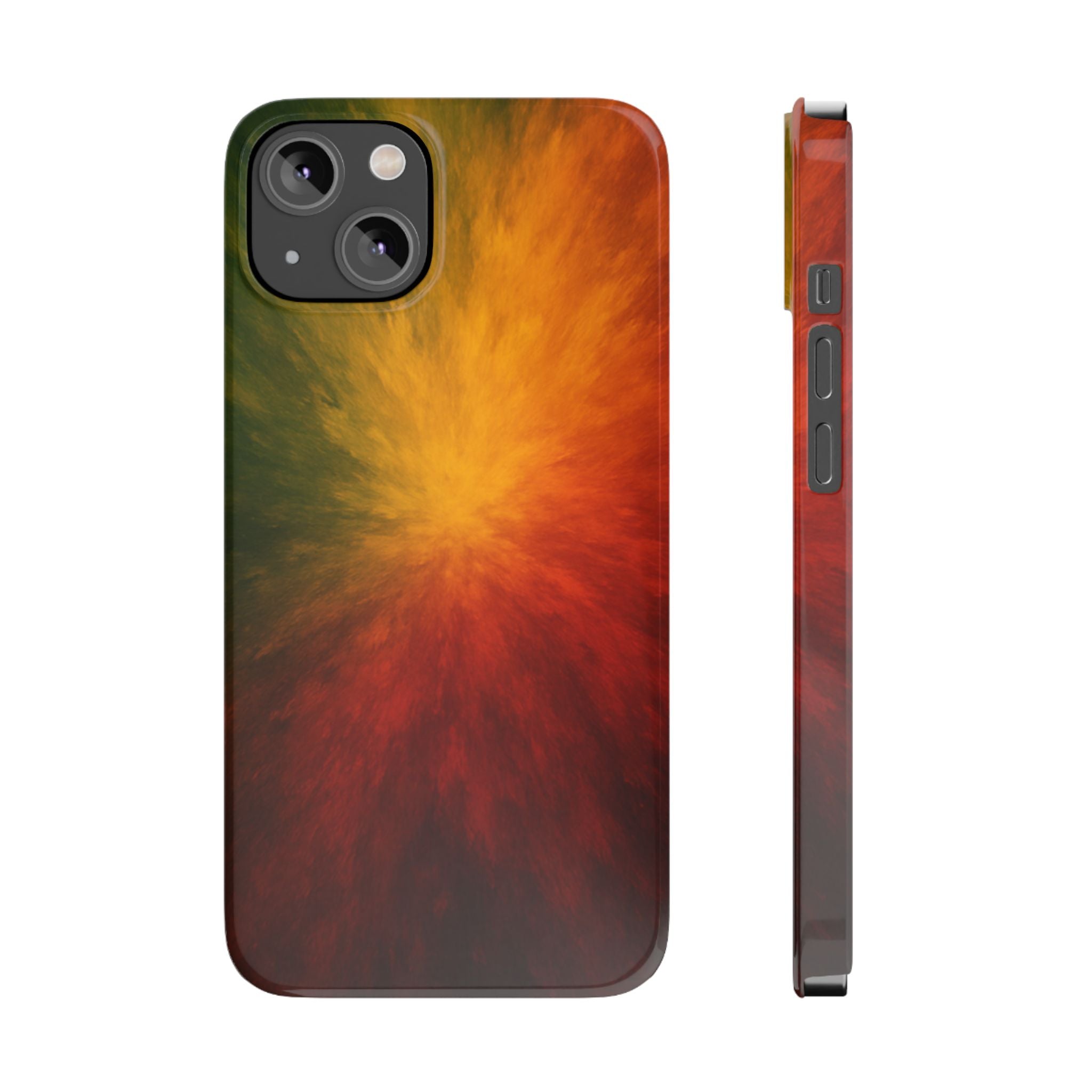 Autumn Burst Slim Phone Case — Fall Color Explosion Phone Cover