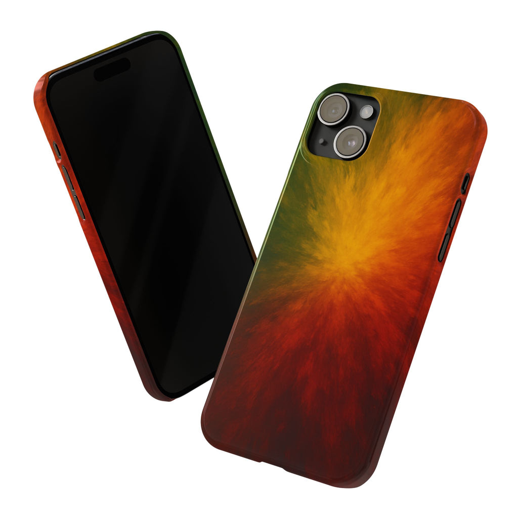 Autumn Burst Slim Phone Case — Fall Color Explosion Phone Cover