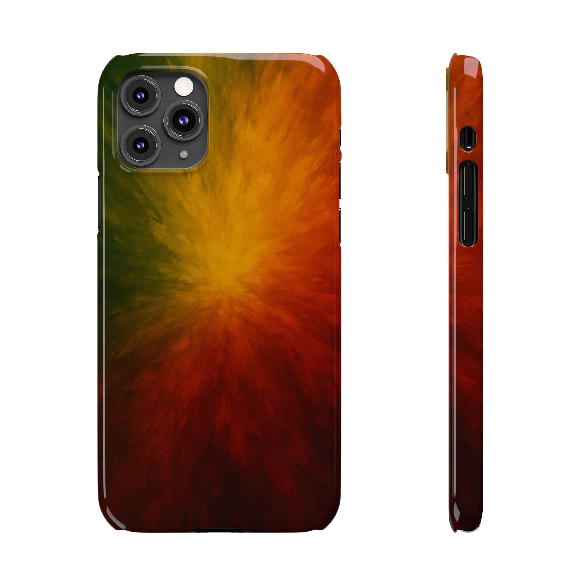 Autumn Burst Slim Phone Case — Fall Color Explosion Phone Cover