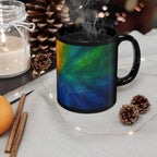 Galaxy Rainbow Black Mug – "You Are Enough" Inspirational Coffee Cup (11oz, 15oz)