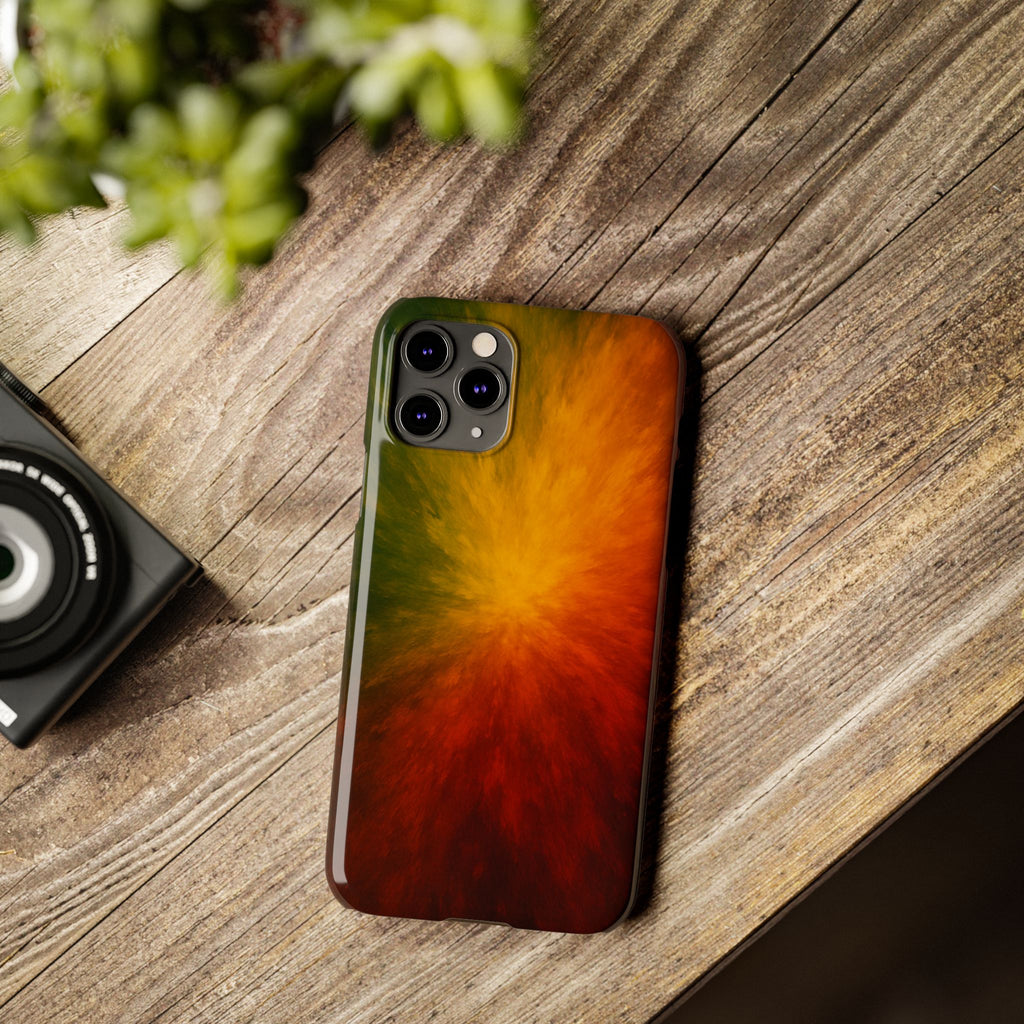 Autumn Burst Slim Phone Case — Fall Color Explosion Phone Cover