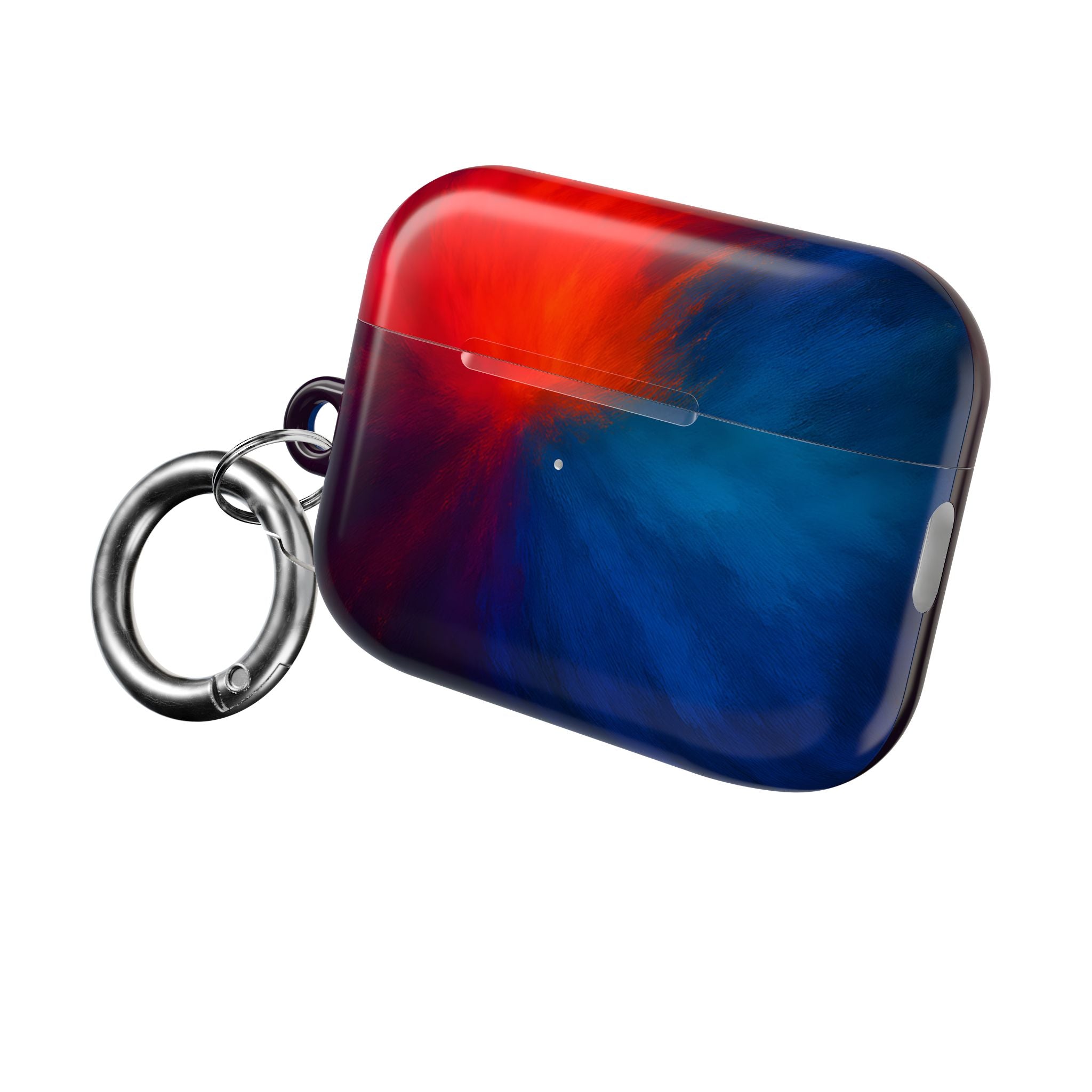AirPod Case — Vivid Red & Blue Nebula Protective Cover
