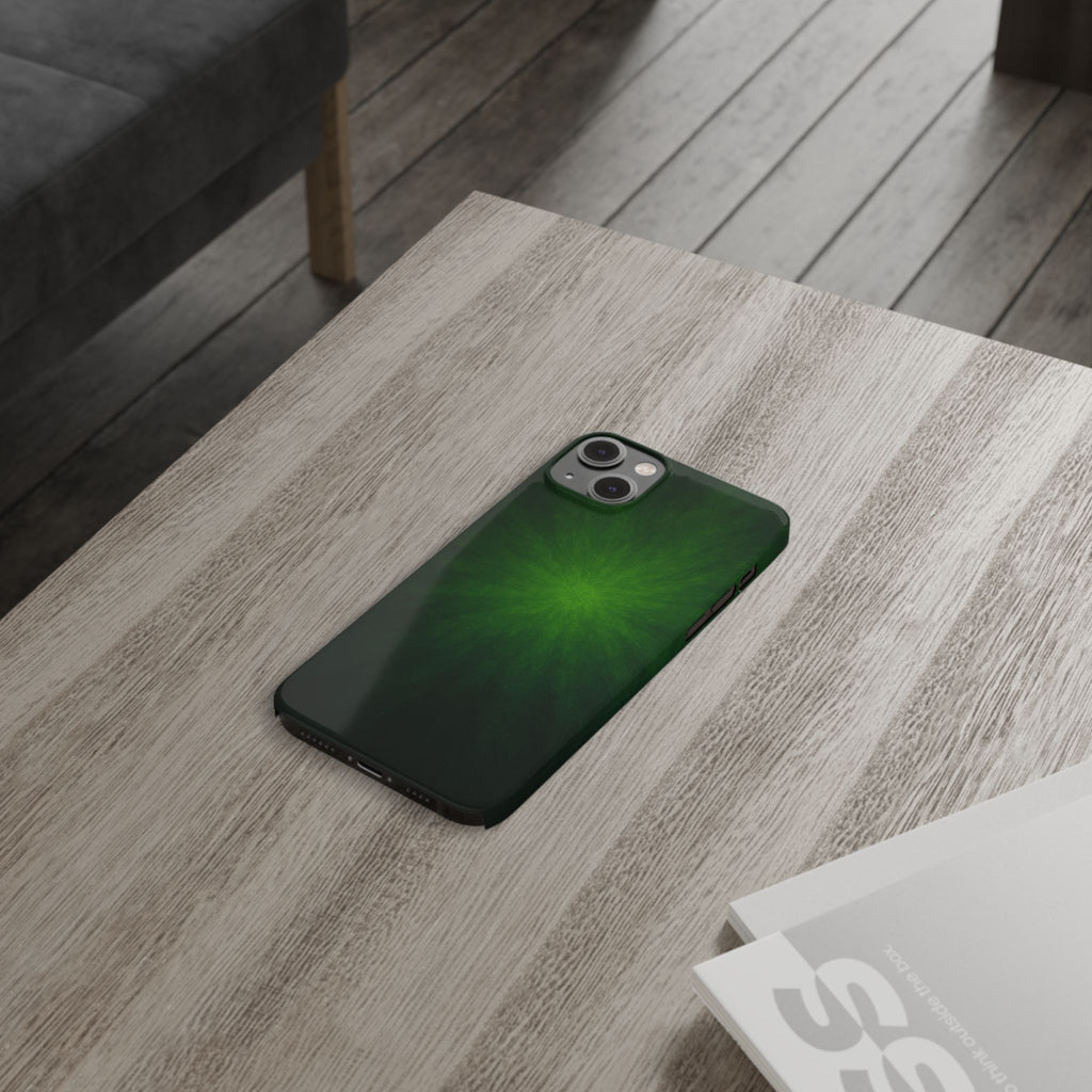 Slim Phone Case — Emerald Burst Gradient Slim Case