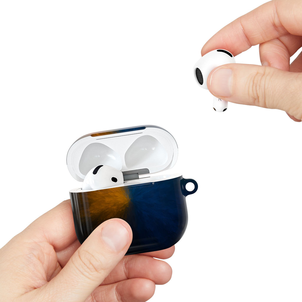 AirPod Case — Blue & Orange Nebula Protective Cover