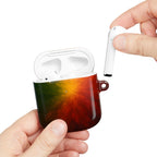 AirPod Case — Red Orange Green Nebula Protective Charging Case