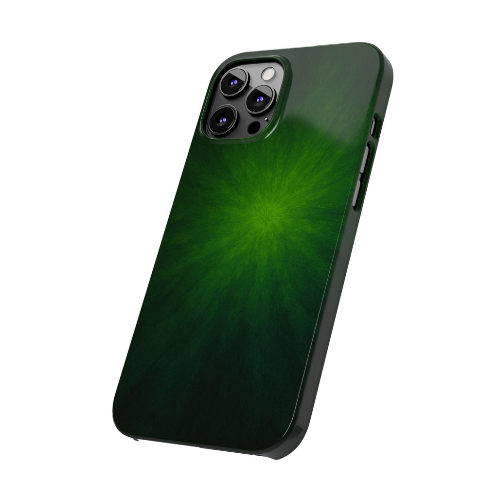 Slim Phone Case — Emerald Burst Gradient Slim Case