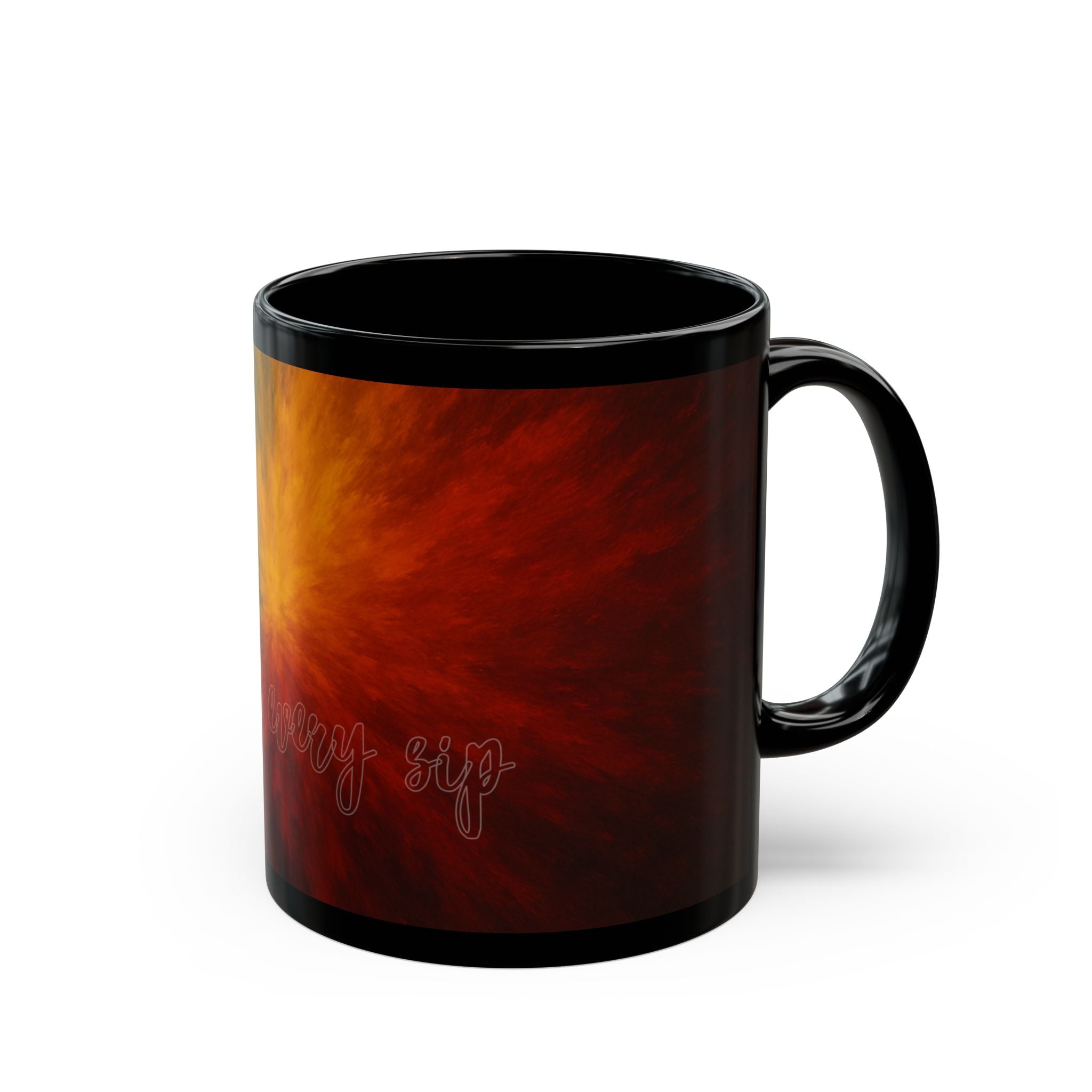 Galaxy Nebula Black Mug — Colorful Cosmic Coffee Cup (11oz & 15oz)