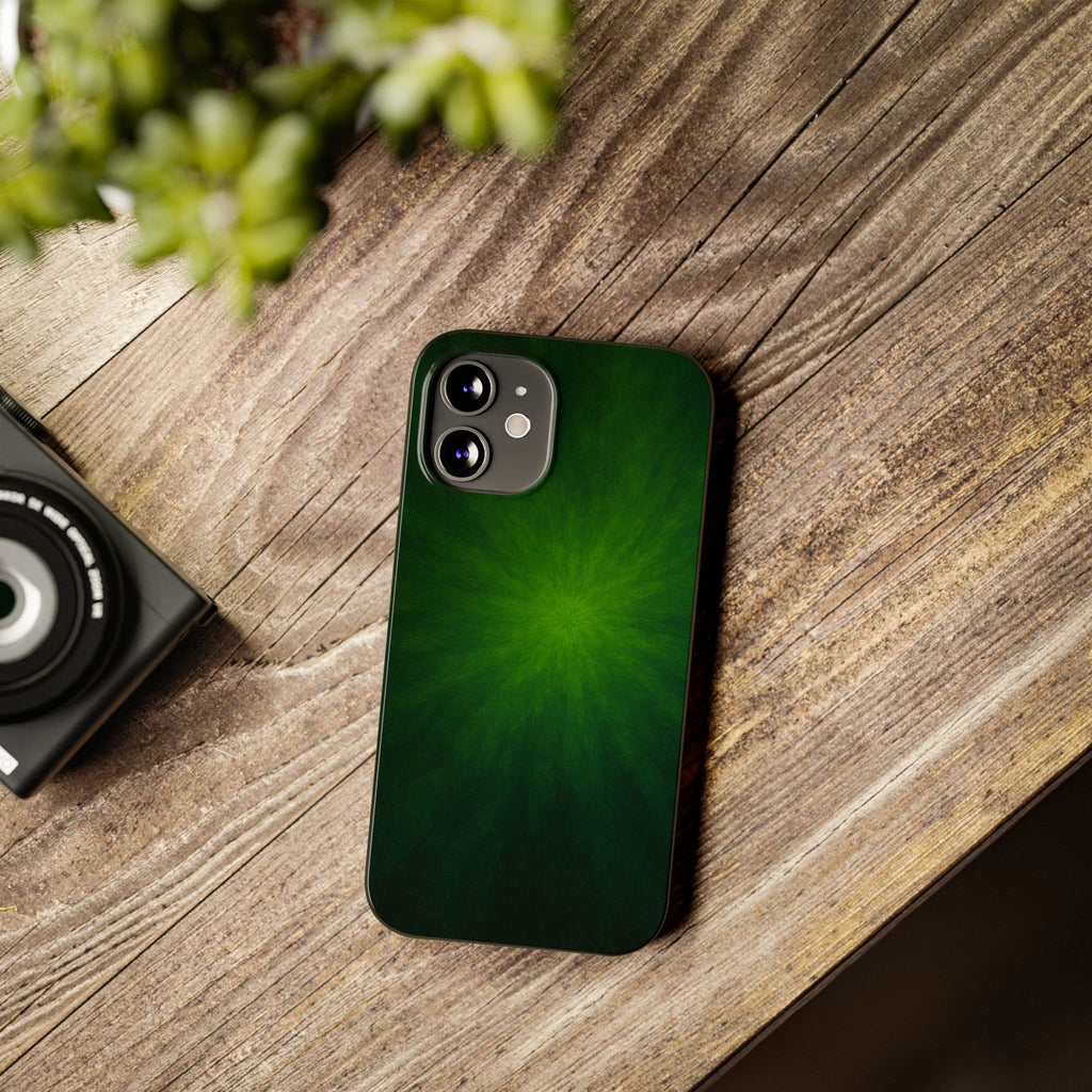 Slim Phone Case — Emerald Burst Gradient Slim Case