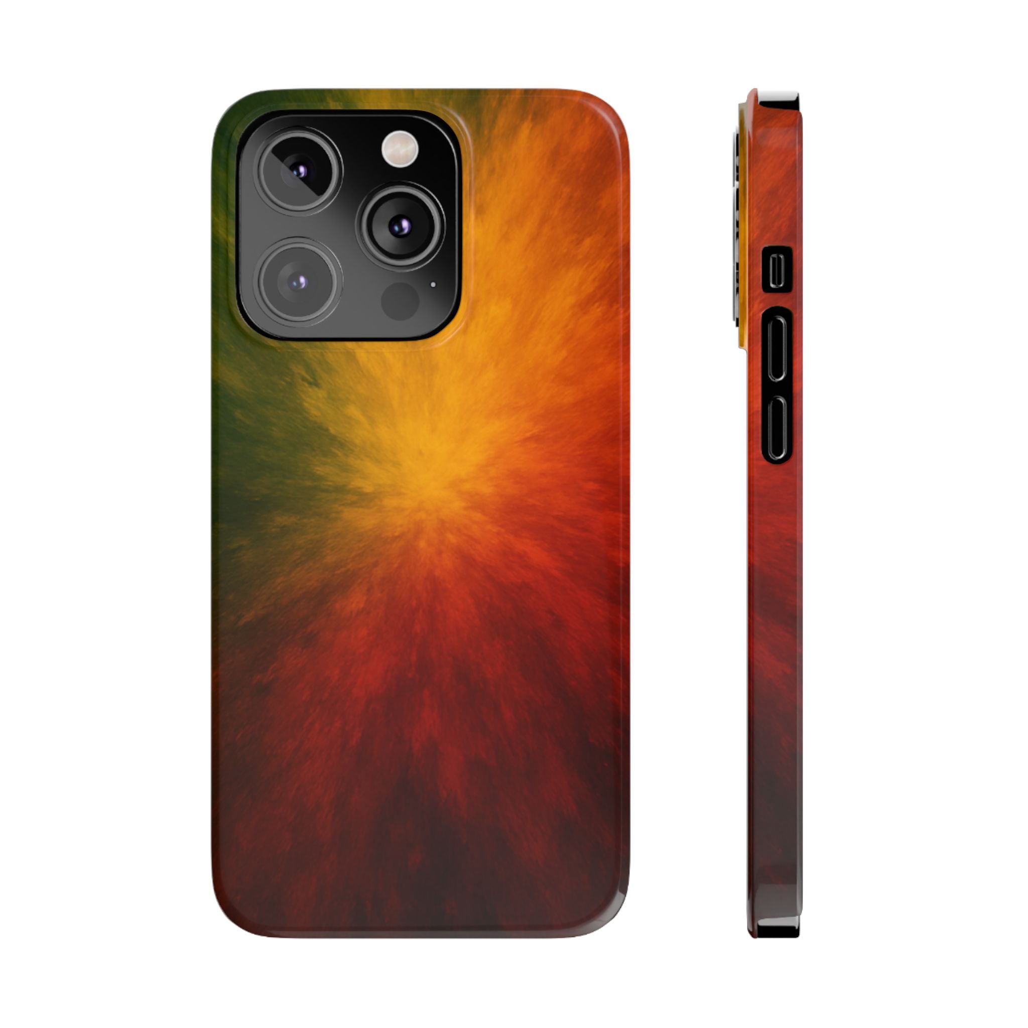 Autumn Burst Slim Phone Case — Fall Color Explosion Phone Cover