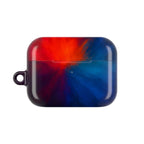 AirPod Case — Vivid Red & Blue Nebula Protective Cover