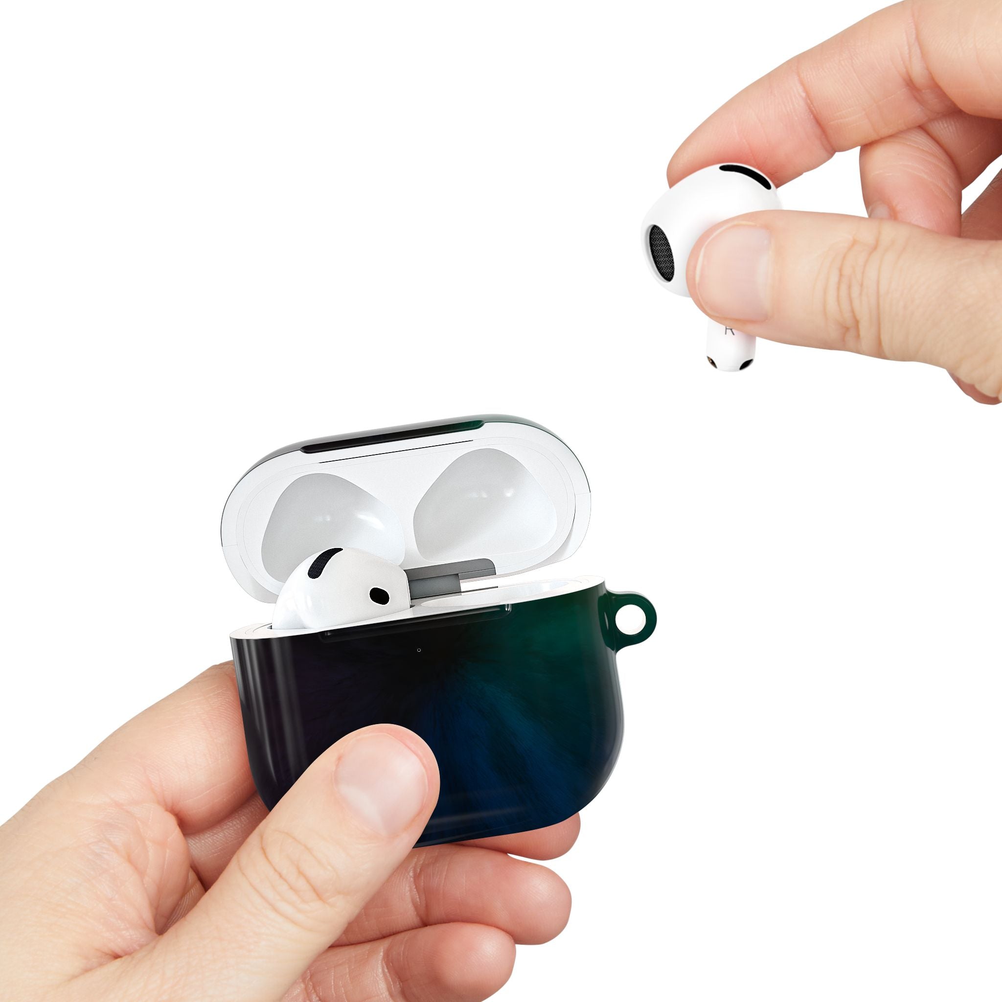 AirPod Case — Red & Blue Nebula Protective Cover