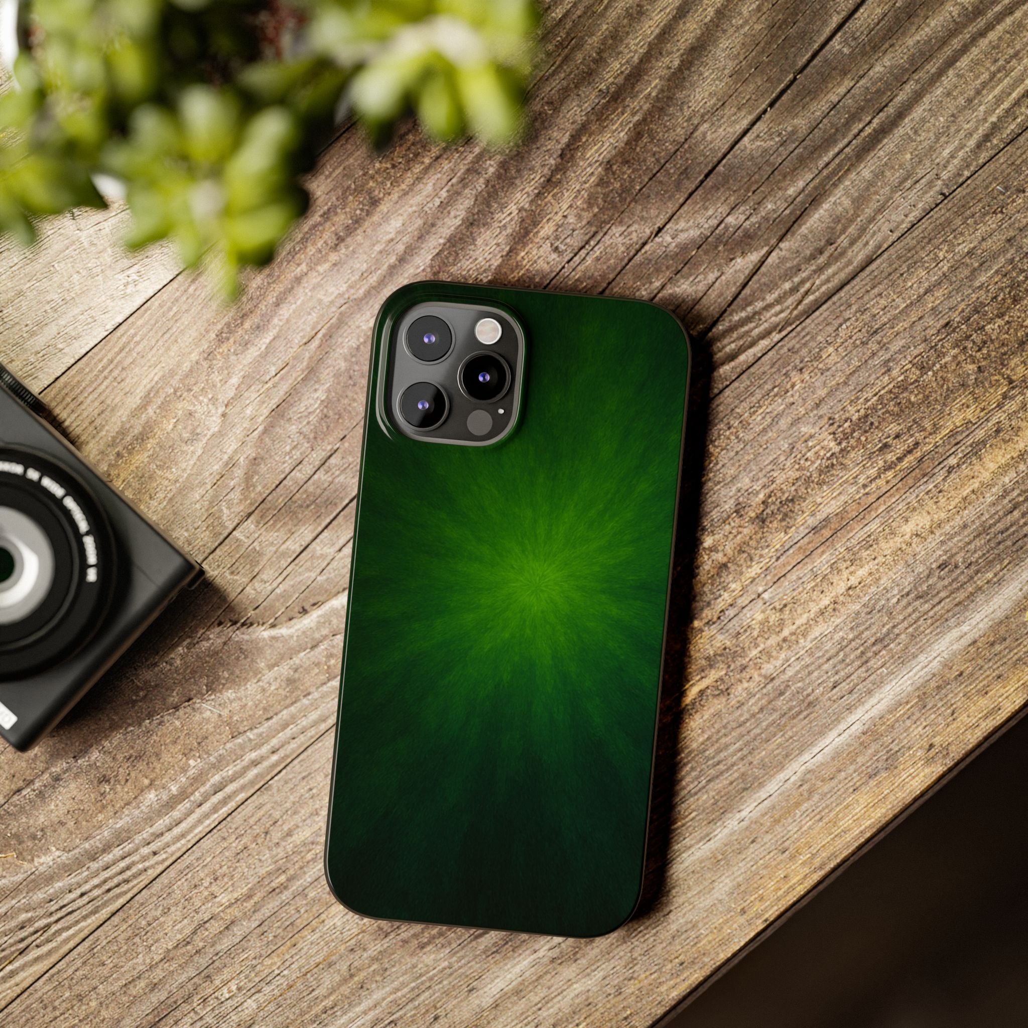 Slim Phone Case — Emerald Burst Gradient Slim Case