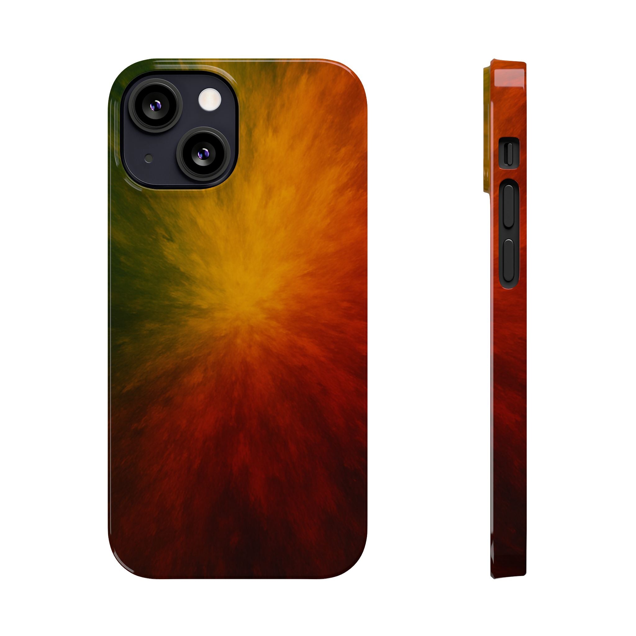 Autumn Burst Slim Phone Case — Fall Color Explosion Phone Cover