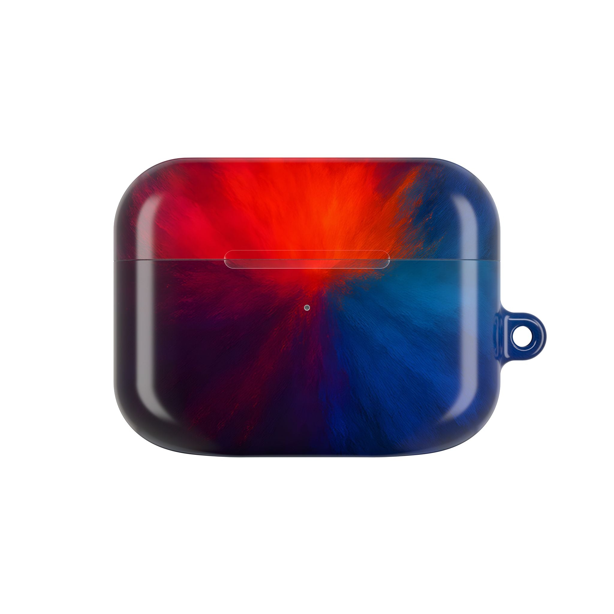 AirPod Case — Vivid Red & Blue Nebula Protective Cover
