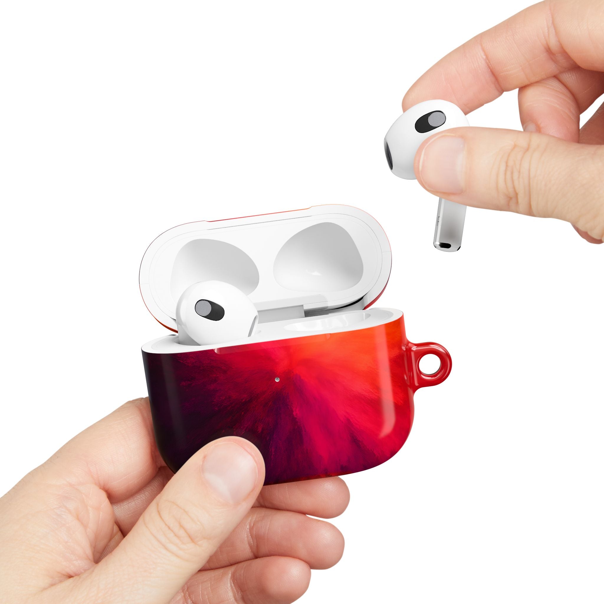 AirPod Case — Red Orange Nebula Protective Cover