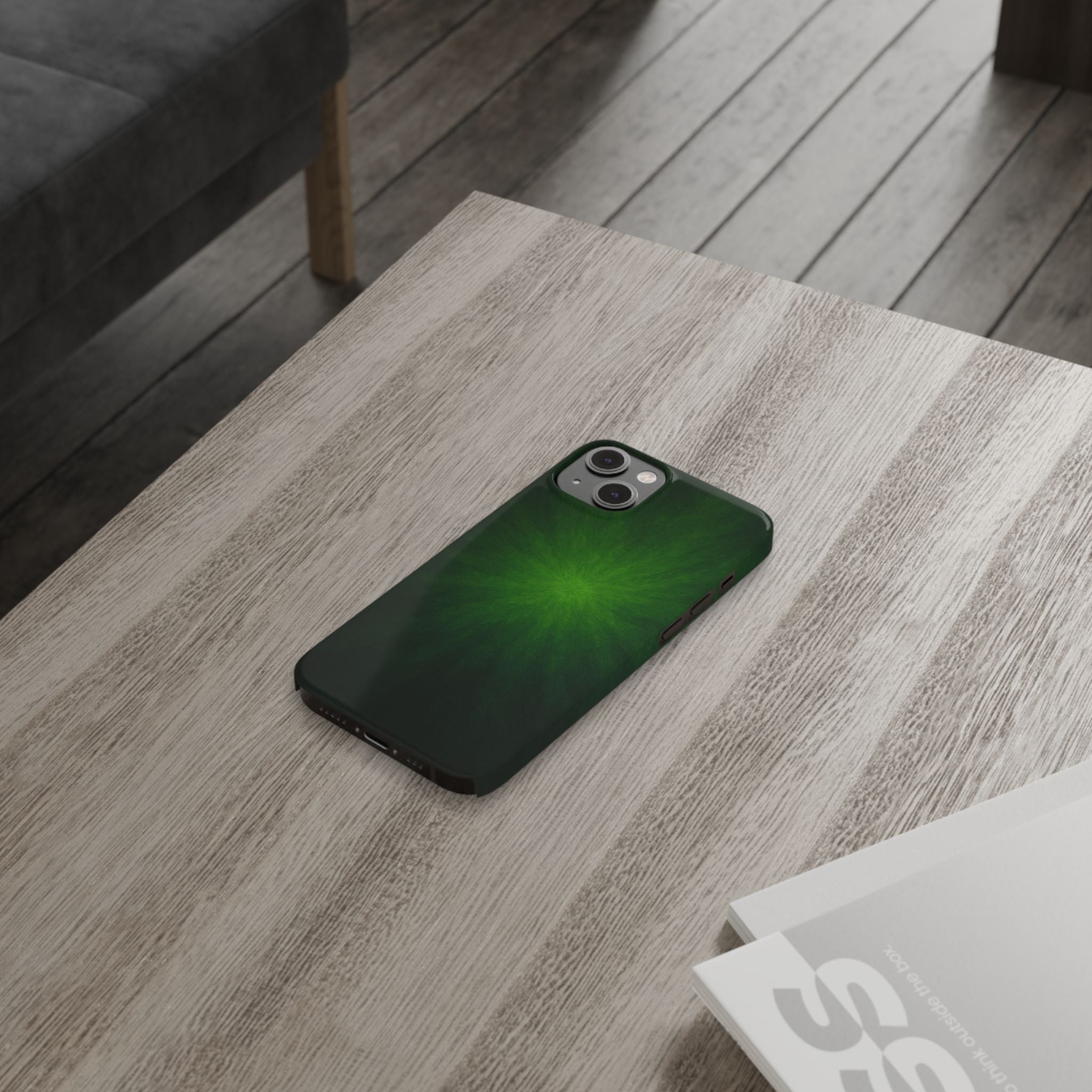 Slim Phone Case — Emerald Burst Gradient Slim Case
