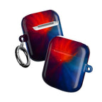 AirPod Case — Vivid Red & Blue Nebula Protective Cover