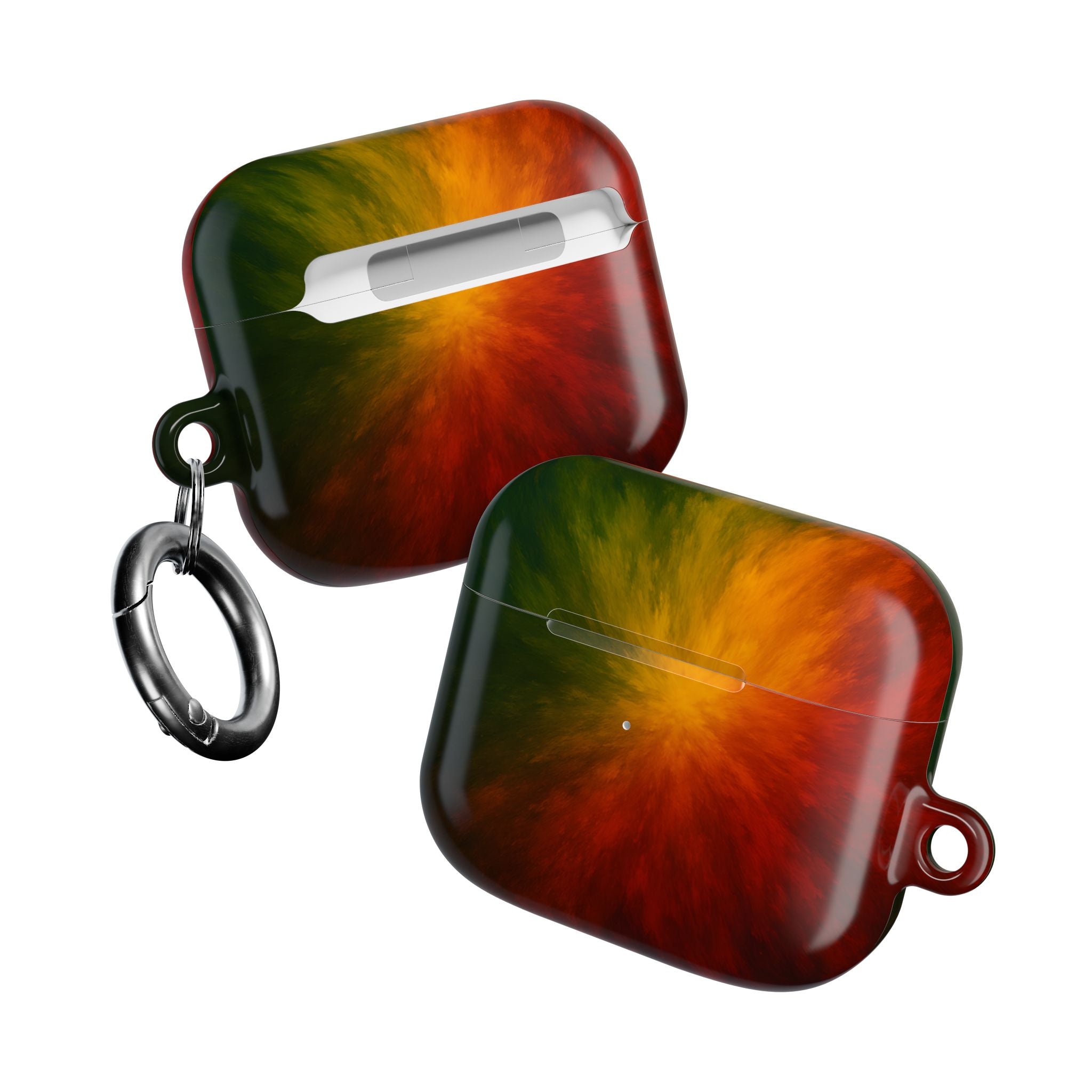AirPod Case — Red Orange Green Nebula Protective Charging Case
