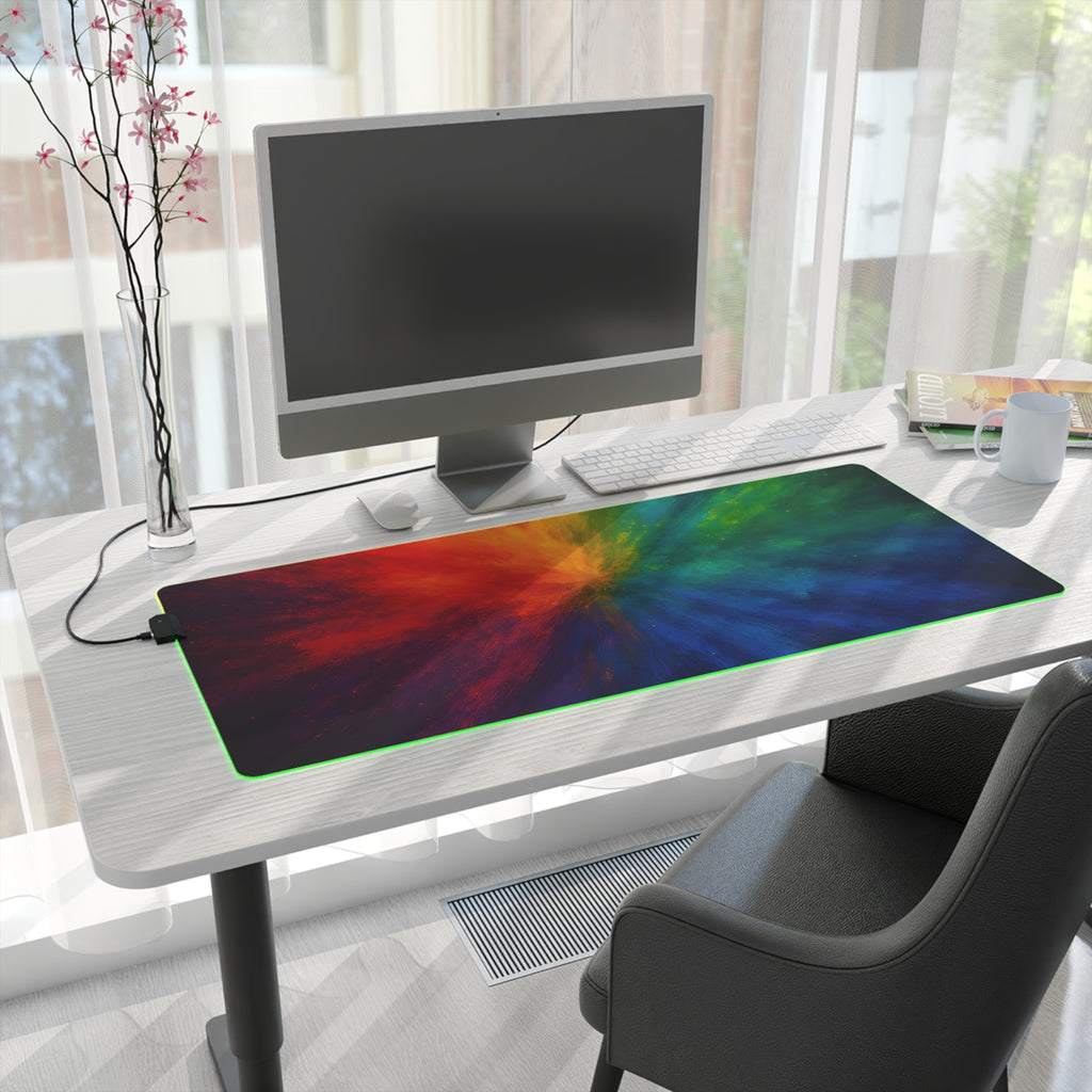 RGB Nebula LED Gaming Mouse Pad — Extended Desk Mat