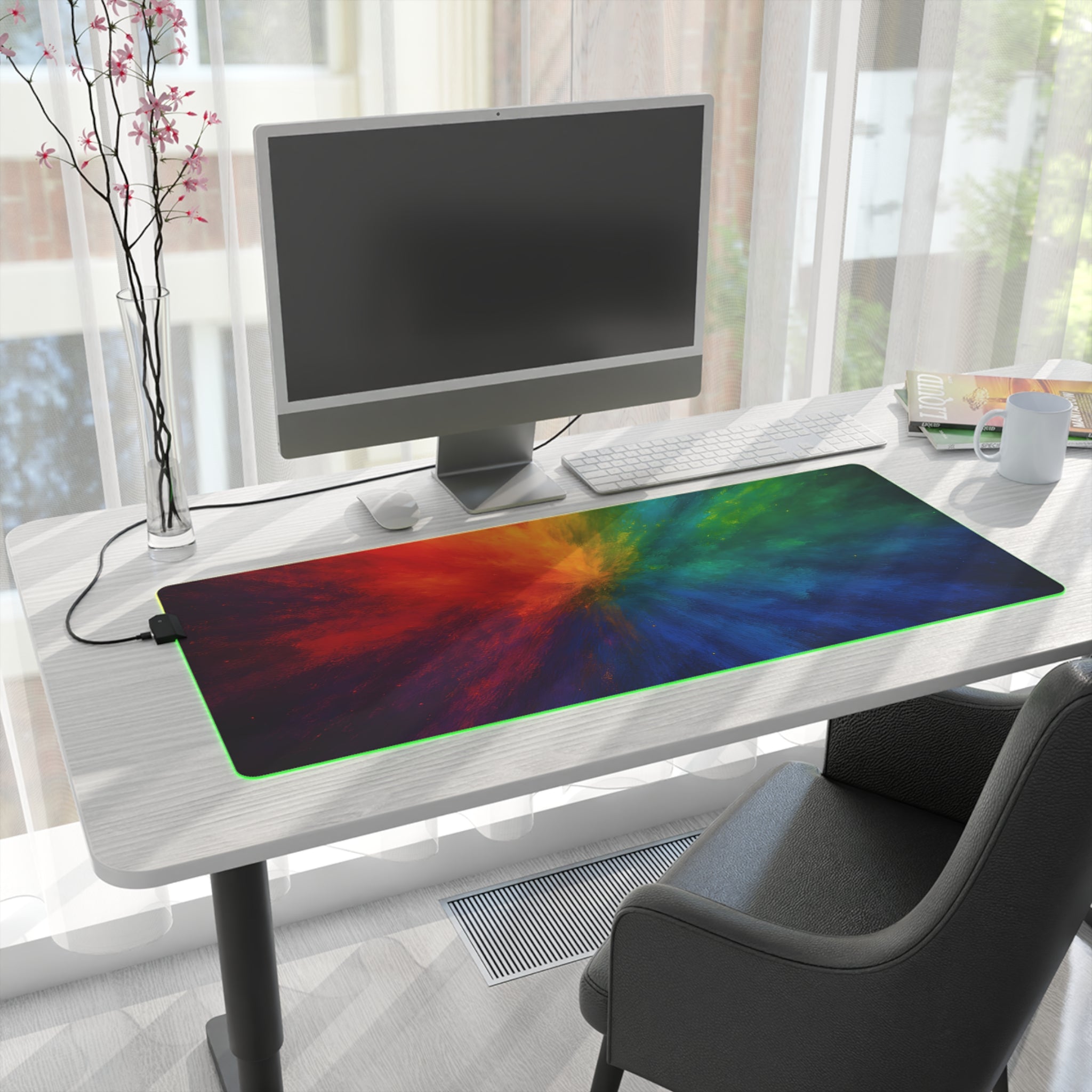 RGB Nebula LED Gaming Mouse Pad — Extended Desk Mat