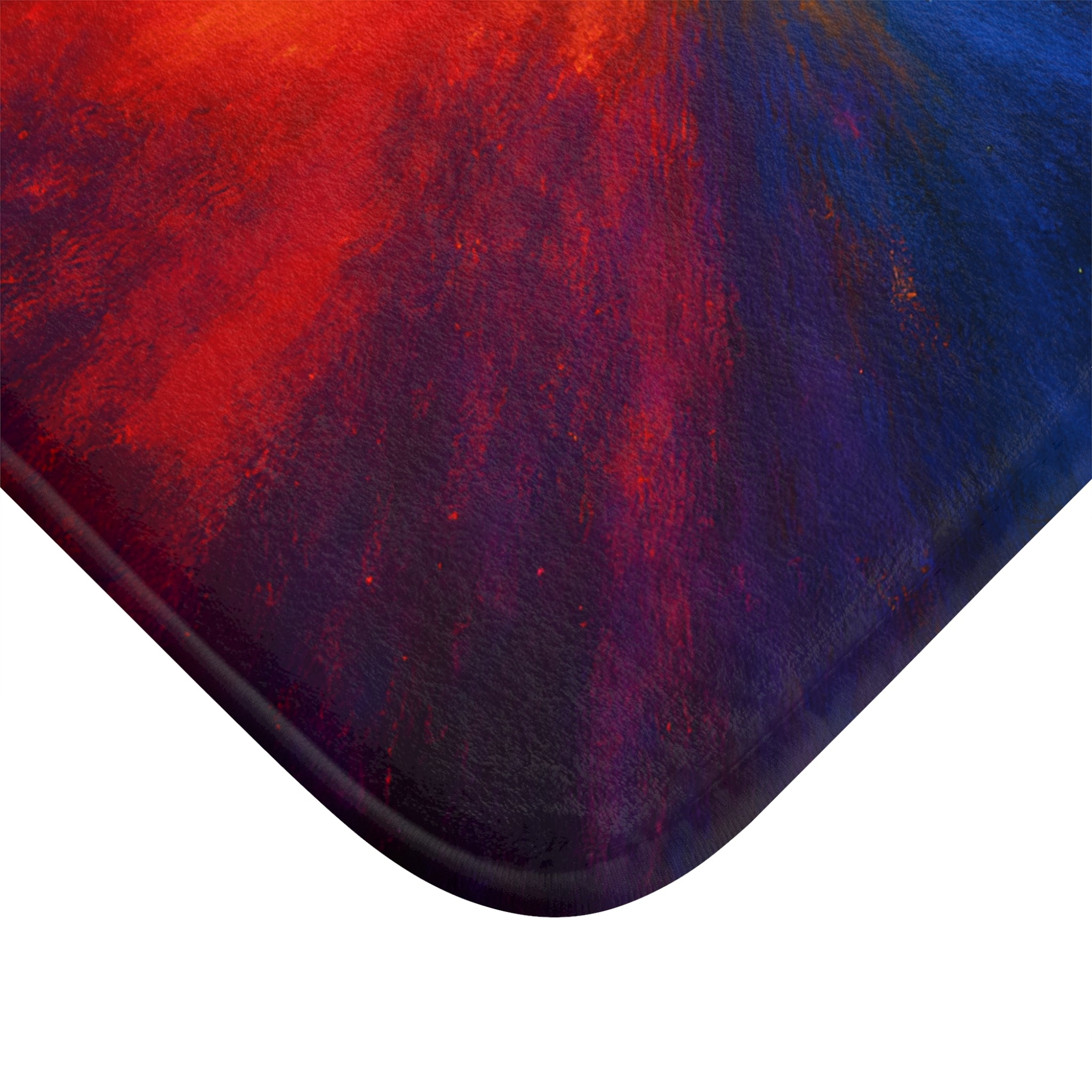 Rainbow Burst Bath Mat — Colorful Abstract Bathroom Rug