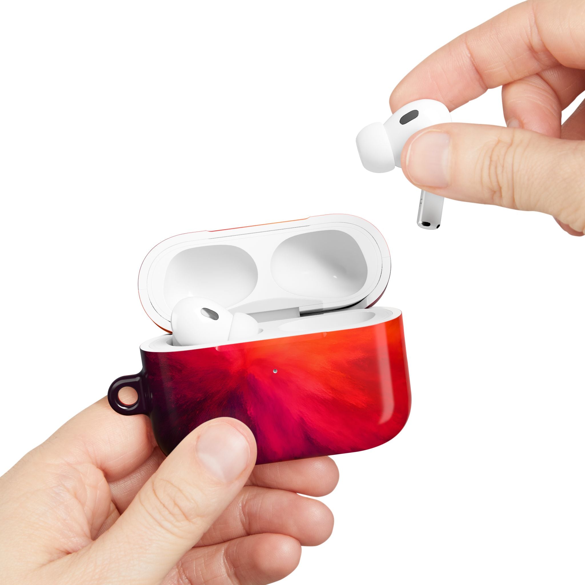 AirPod Case — Red Orange Nebula Protective Cover