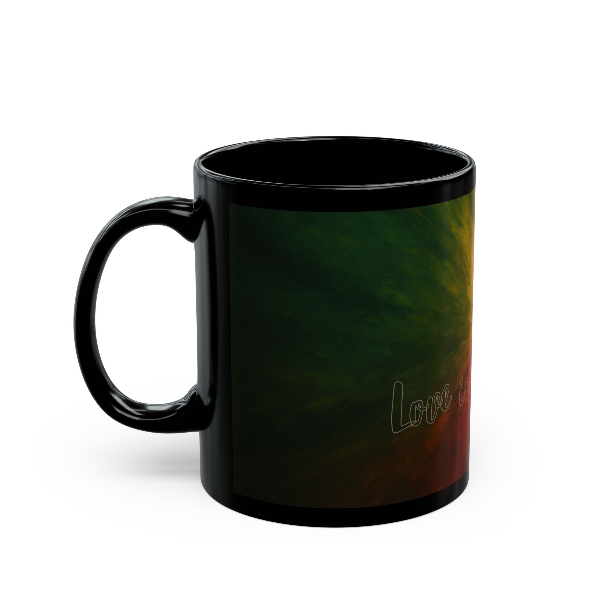 Galaxy Nebula Black Mug — Colorful Cosmic Coffee Cup (11oz & 15oz)