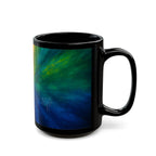 Galaxy Rainbow Black Mug – "You Are Enough" Inspirational Coffee Cup (11oz, 15oz)