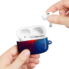 AirPod Case — Vivid Red & Blue Nebula Protective Cover