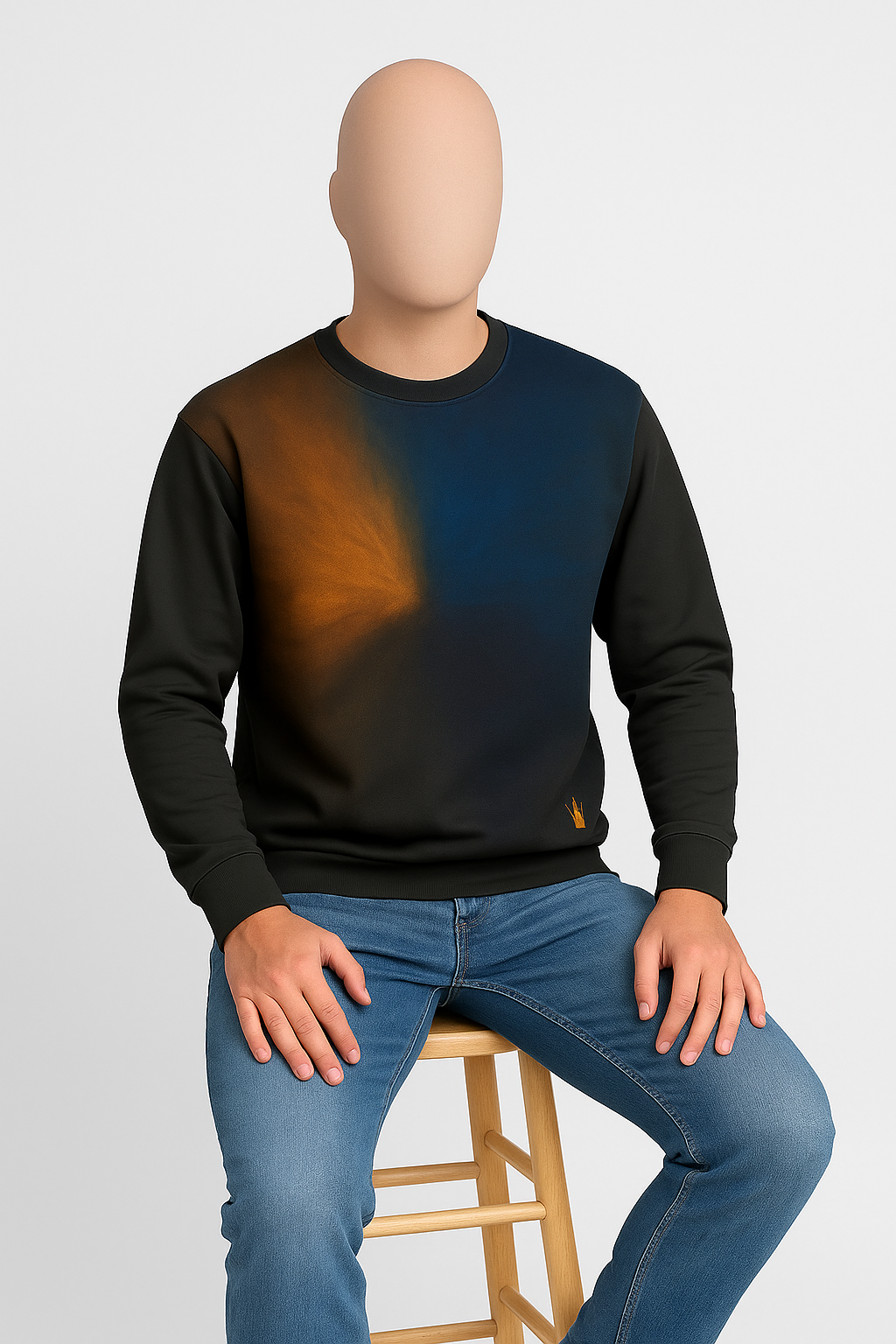 Aurora Glow All-Over Print Sweatshirt